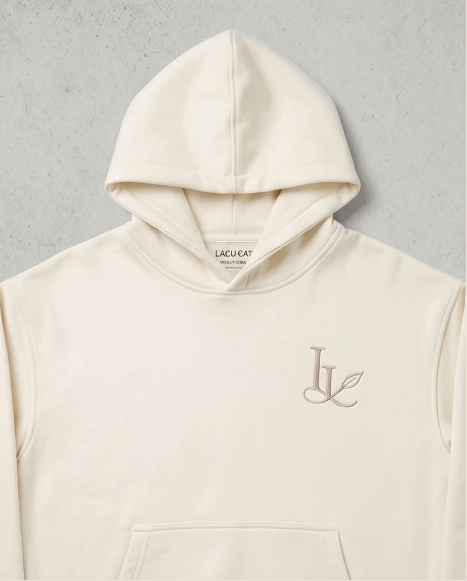 Last Leaf "Until The Last Leaf Falls" Heavyweight Hoodie (350 GSM) – Off-White